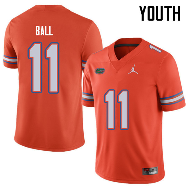 Jordan Brand Youth #11 Neiron Ball Florida Gators College Football Jerseys Sale-Orange - Click Image to Close